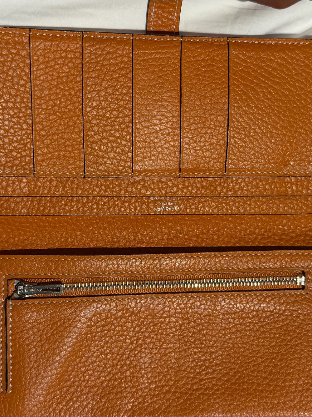 Hermes Cognac Brown Togo Leather Wallet with Silver H Closure - Picture 8 of 14